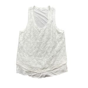 Wilt  Large White Tank Top Sleeveless 100%‎ Cotton